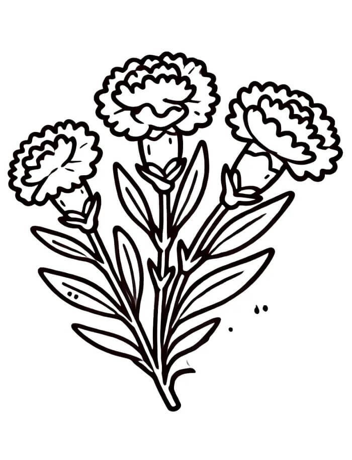 Blumenstrauß Malvorlage für Kinder ausmalbilder