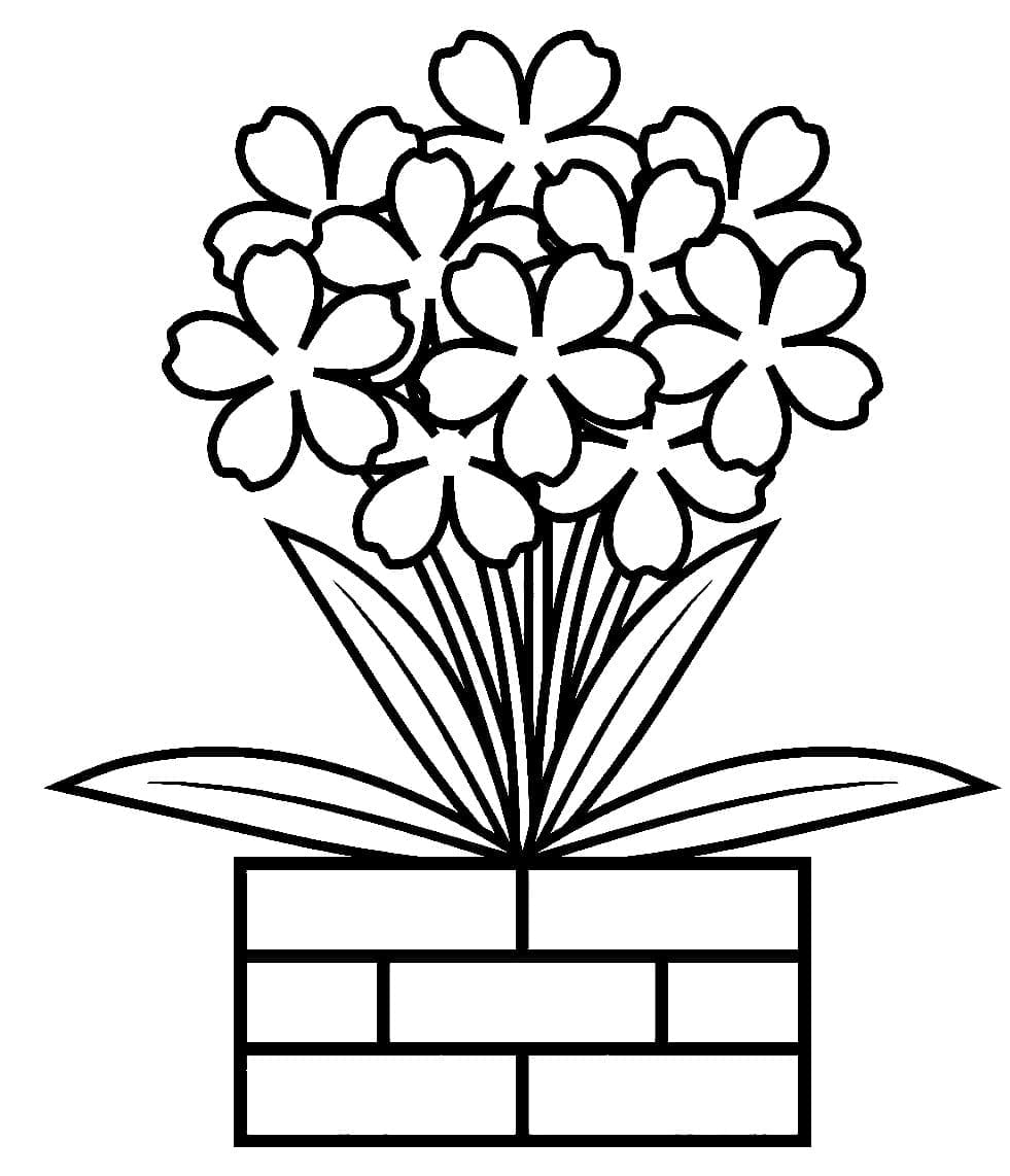 Blumentopf zum Drucken ausmalbilder