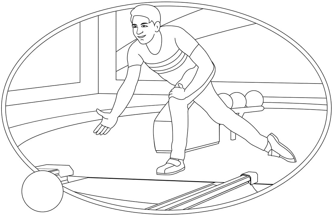 Bowling Spielen ausmalbilder