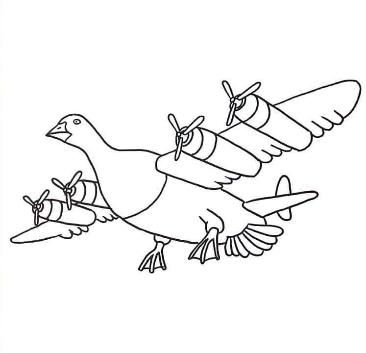 Brainrot Bombombini Gusini ausmalbilder