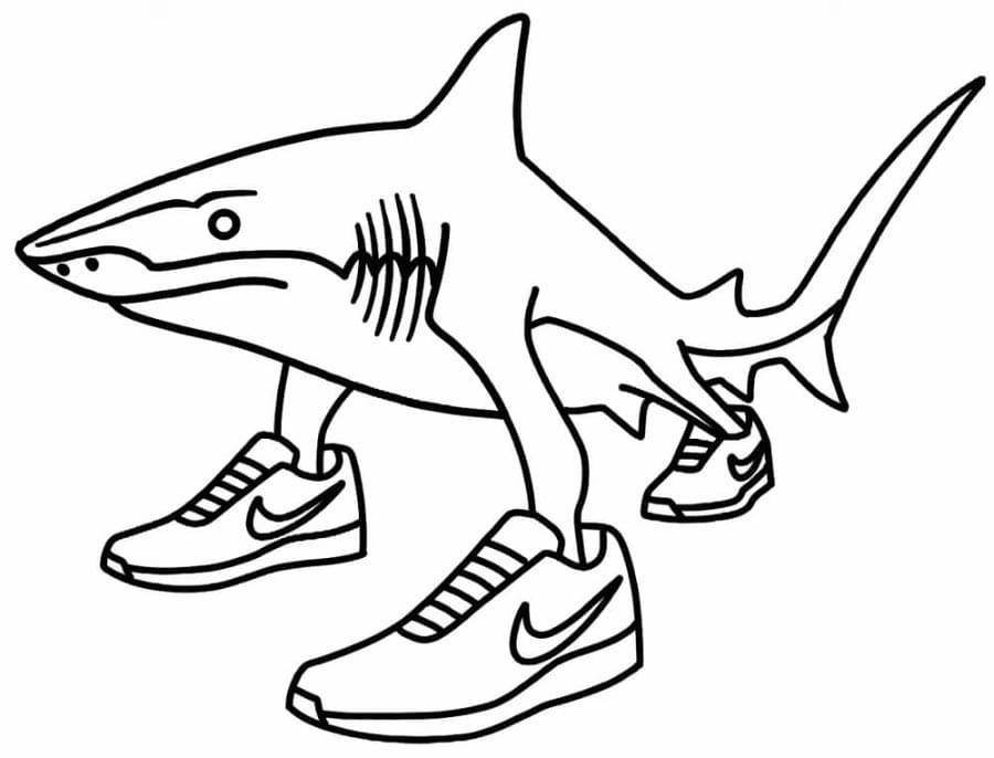 Brainrot Tralalero Tralala ausmalbilder