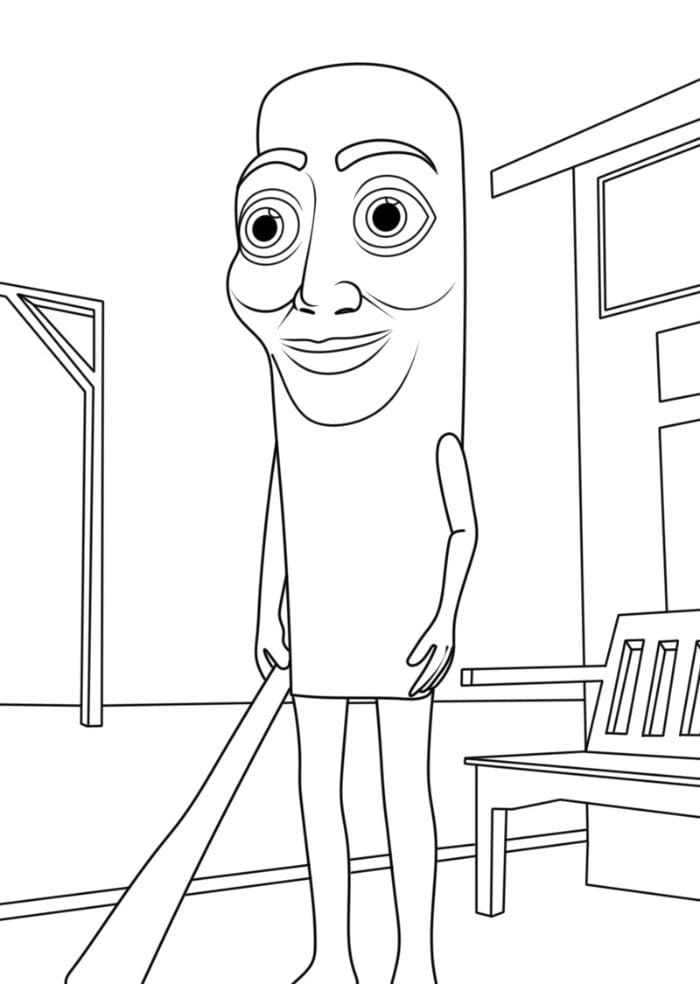 Brainrot Tung Tung Tung Sahur ausmalbilder