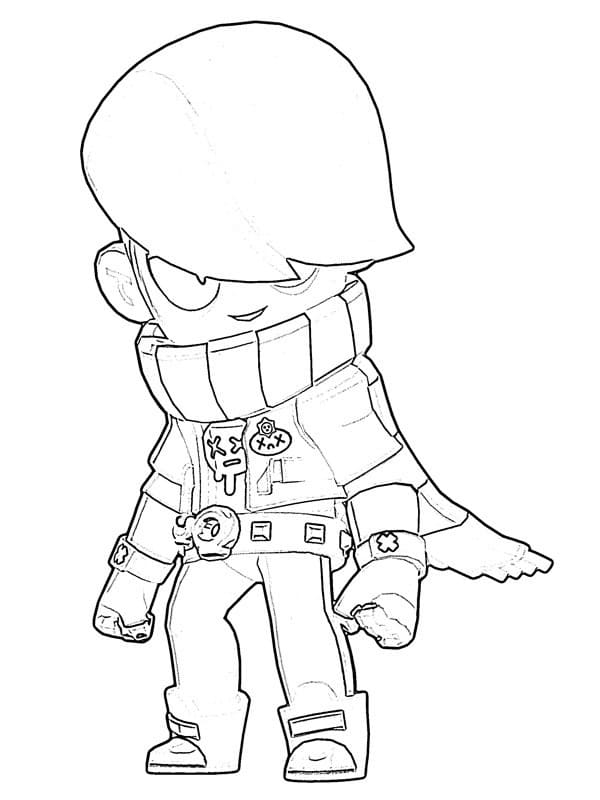 Brawl Stars Edgar ausmalbilder