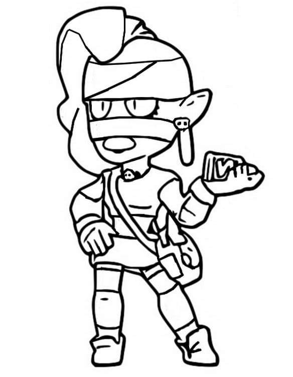 Brawl Stars Emz ausmalbilder