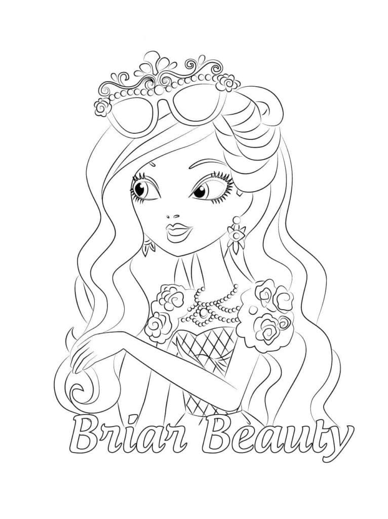 Briar Beauty Ever After High ausmalbilder
