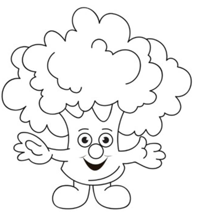 Brokkoli ausmalbilder