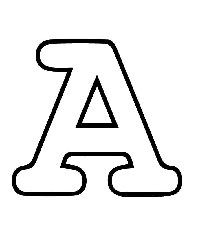 Buchstabe A Alphabet ausmalbilder