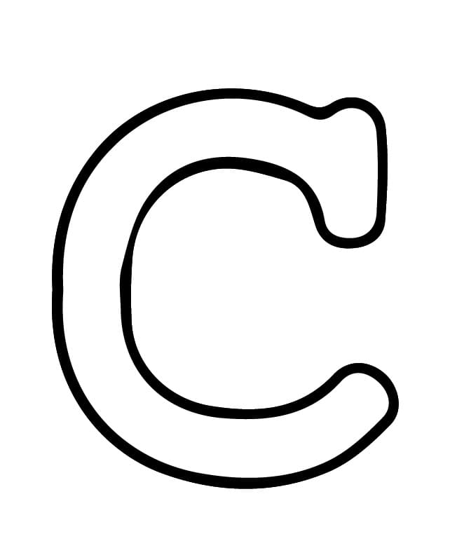 Buchstabe C Alphabet ausmalbilder