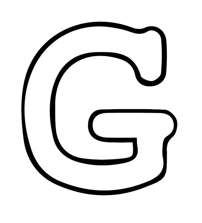 Buchstabe G Alphabet ausmalbilder