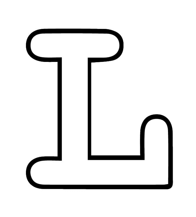 Buchstabe L Alphabet ausmalbilder