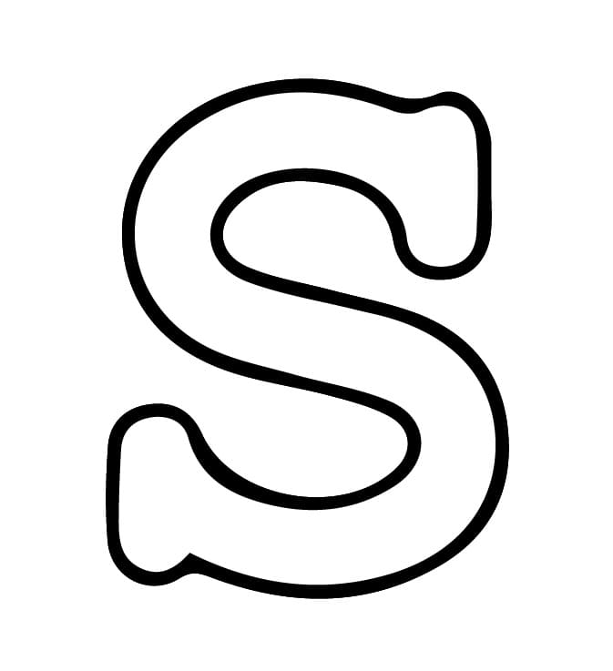 Buchstabe S Alphabet ausmalbilder
