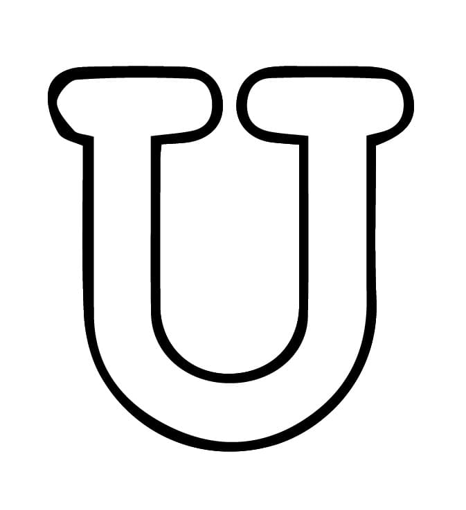 Buchstabe U Alphabet ausmalbilder