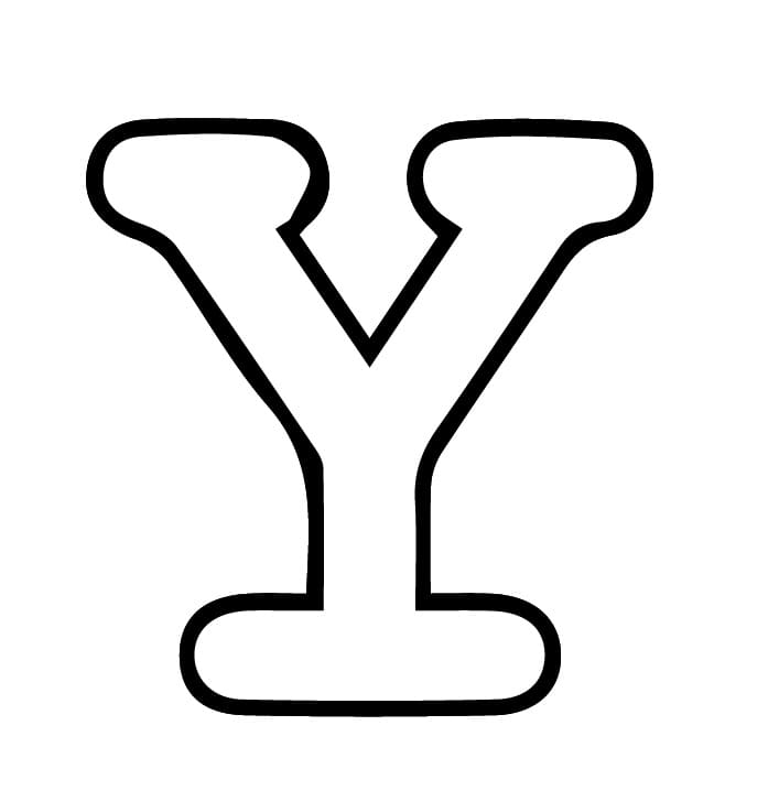 Buchstabe Y Alphabet ausmalbilder