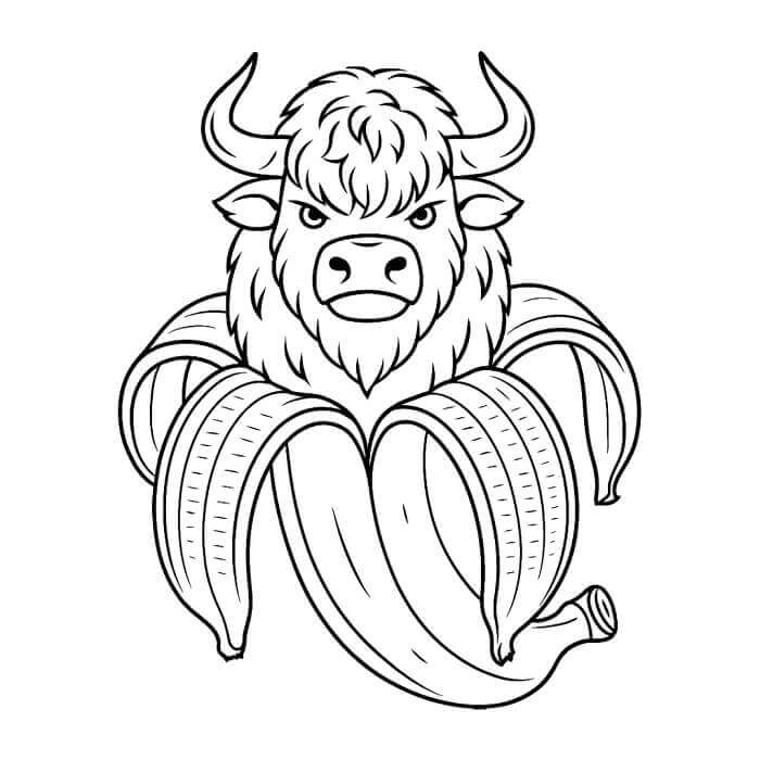 Bulliccinni Bananini Italian Brainrot ausmalbilder