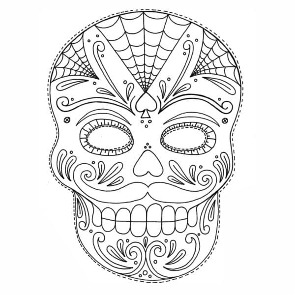 Calavera ausmalbilder