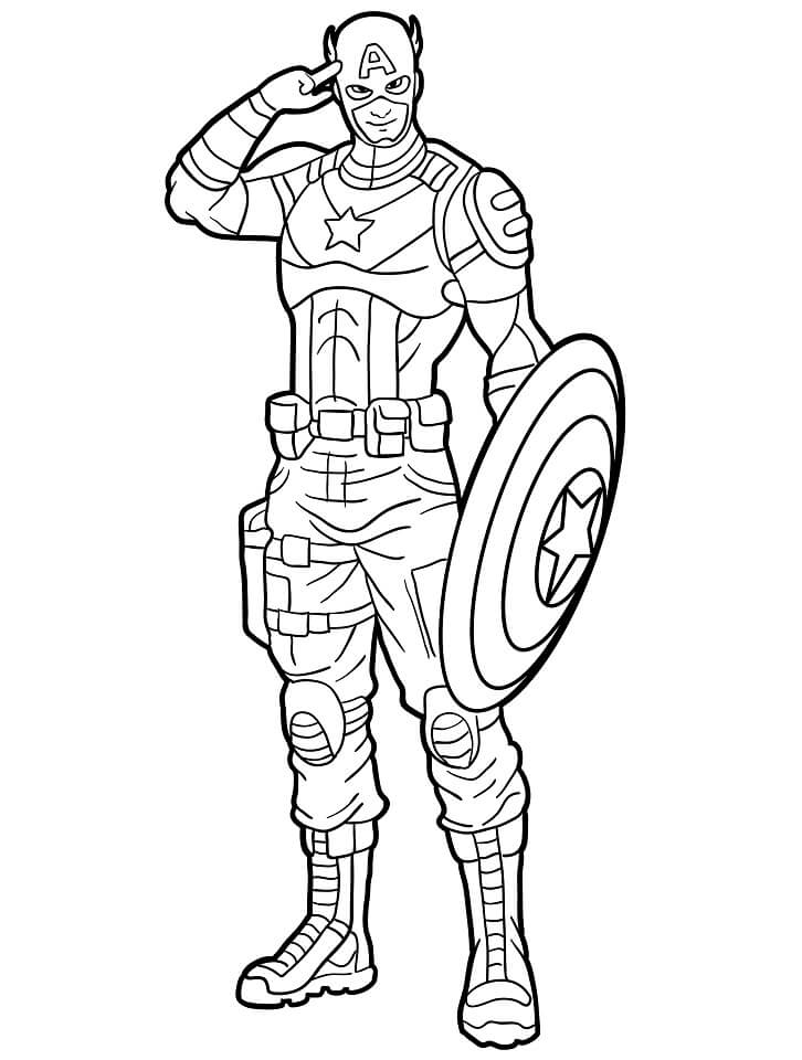 Captain America ausmalbilder