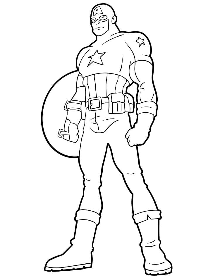 Captain America kostenlos ausmalbilder