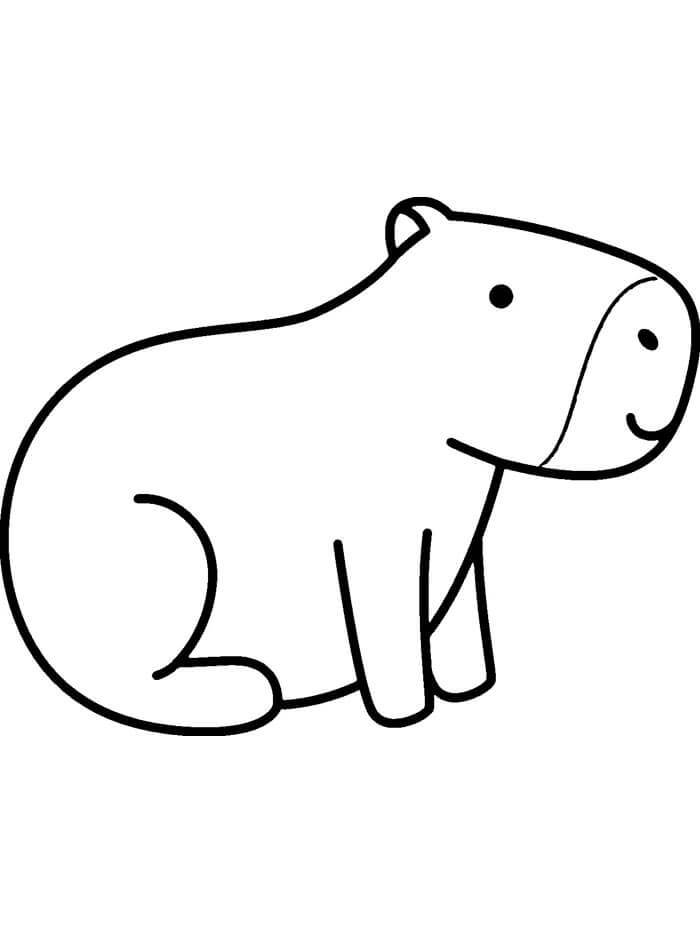 Capybara Druckbar Für Kinder ausmalbilder