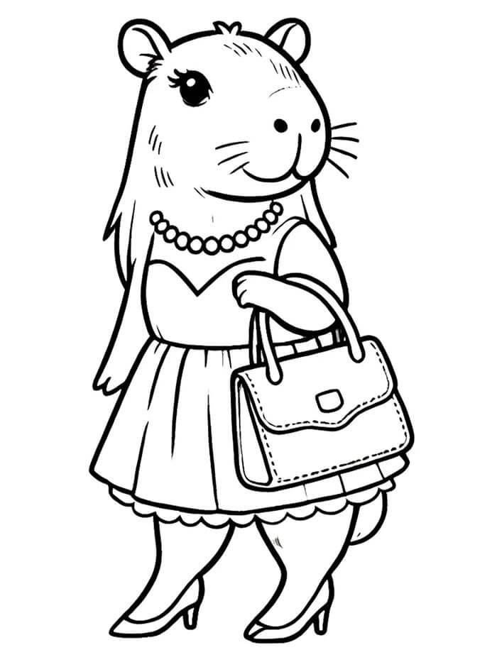 Capybara Kostenlos Zum Drucken ausmalbilder