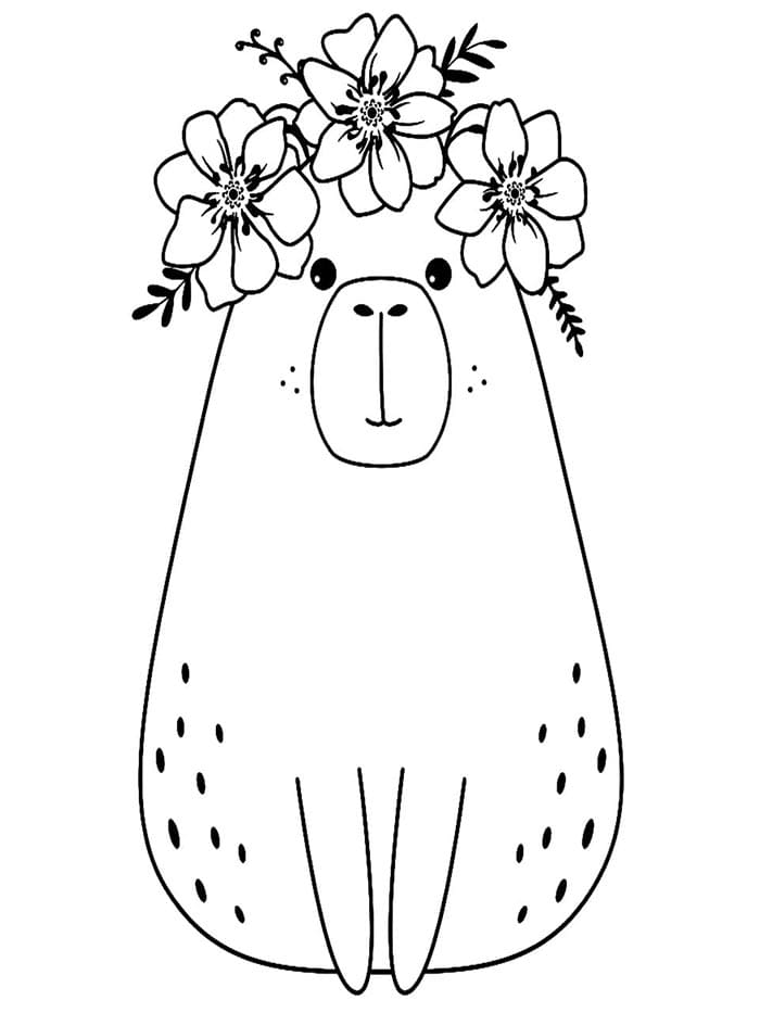 Capybara Tier ausmalbilder