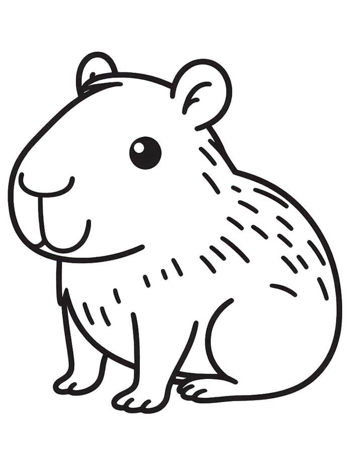 Capybara Zum Drucken ausmalbilder