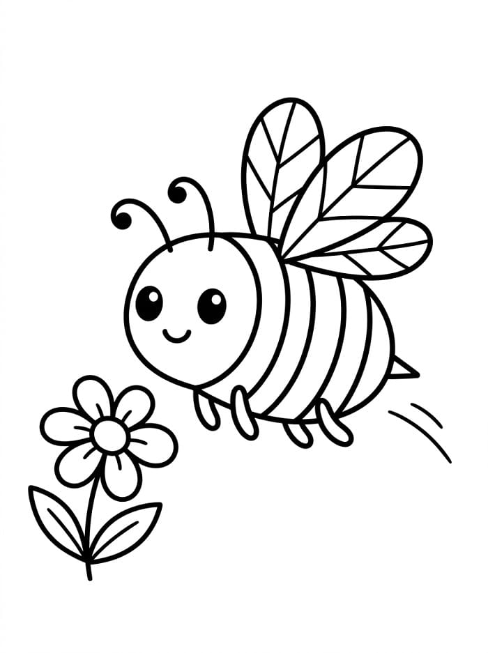 Cartoon Biene ausmalbilder