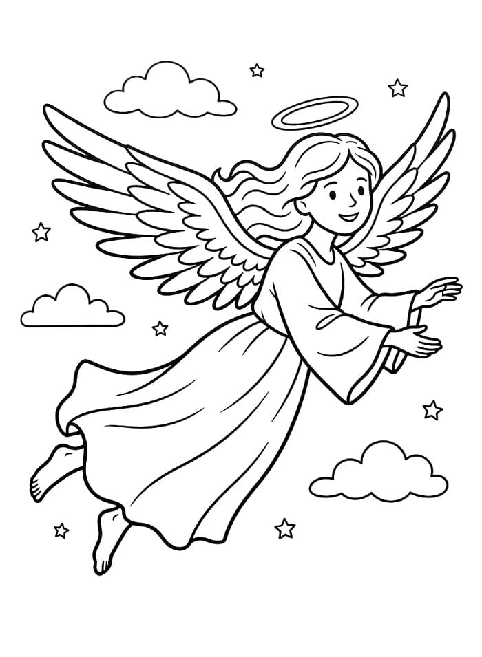 Cartoon Engel ausmalbilder