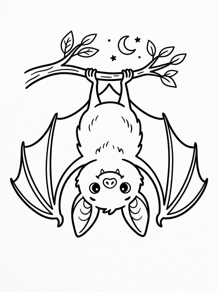 Cartoon Fledermaus ausmalbilder