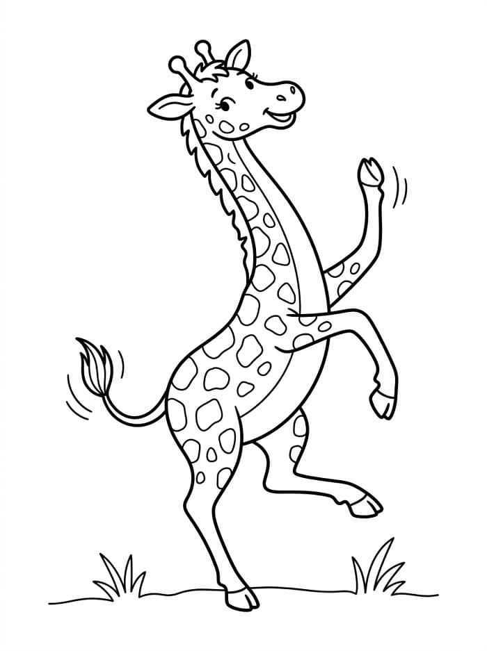 Giraffen ausmalbilder