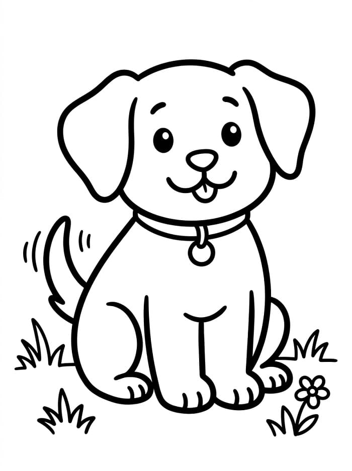 Cartoon Hund ausmalbilder