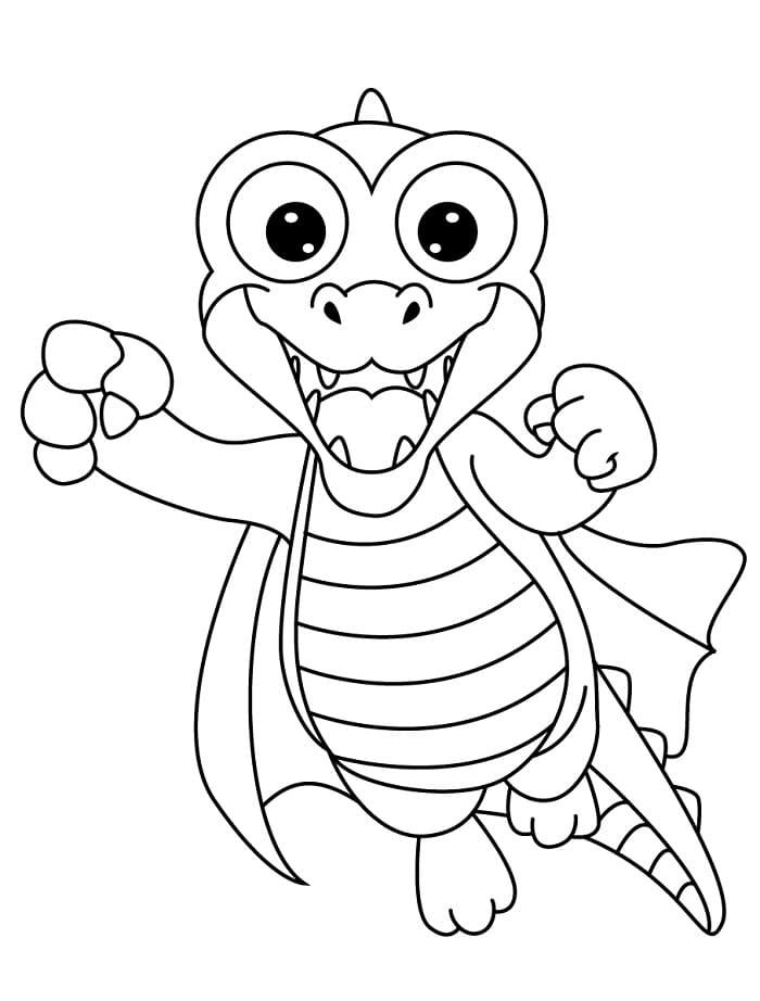 Cartoon Krokodil ausmalbilder