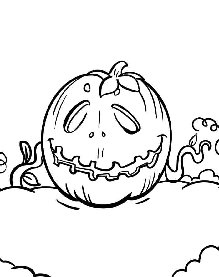Cartoon Kürbis ausmalbilder