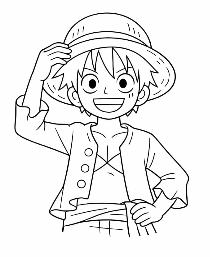Cartoon Luffy ausmalbilder