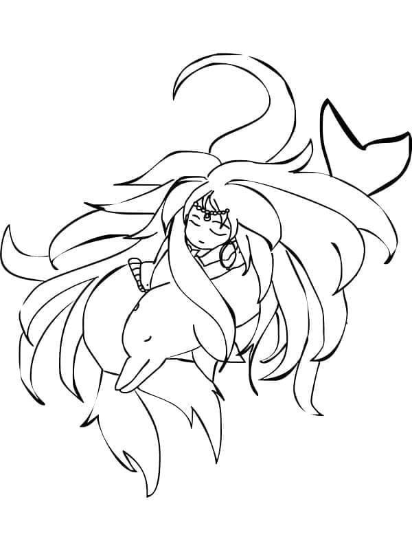 Cartoon Meerjungfrau ausmalbilder