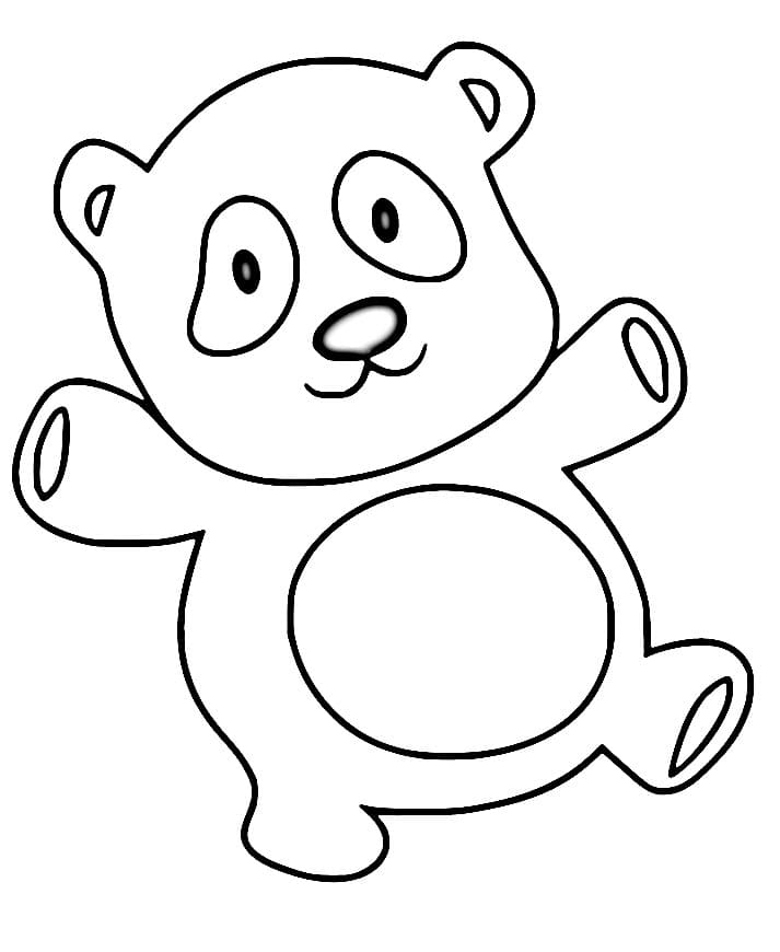 Cartoon Panda ausmalbilder