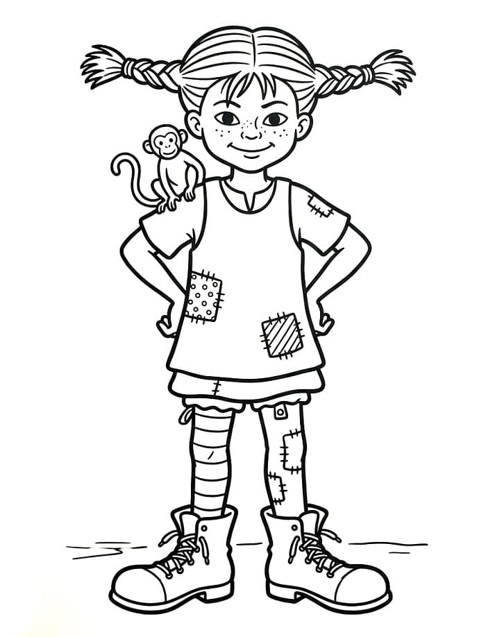 Pippi Langstrumpf ausmalbilder