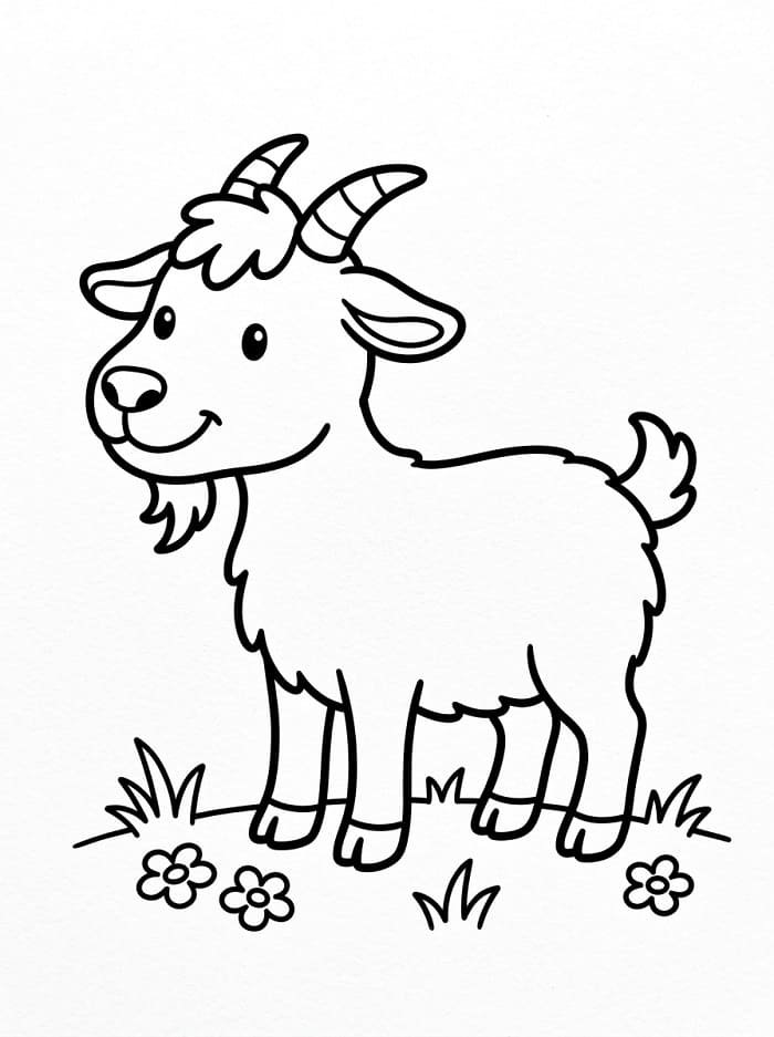 Ziegen ausmalbilder