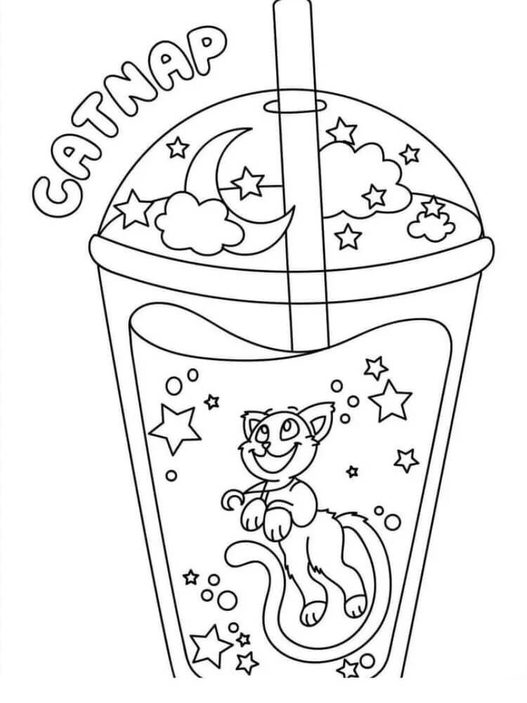 Catnap Druckbar ausmalbilder