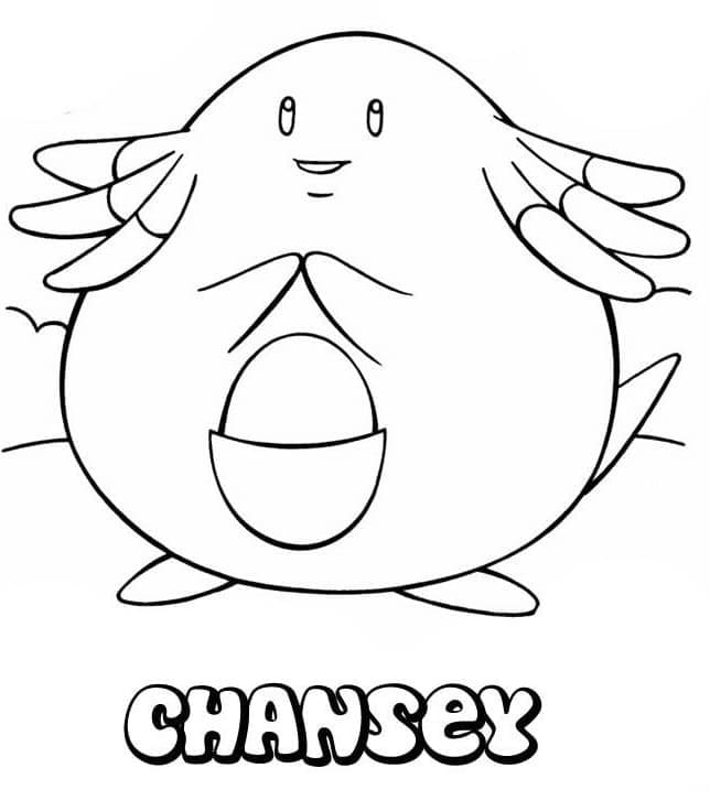 Chansey Pokemon ausmalbilder