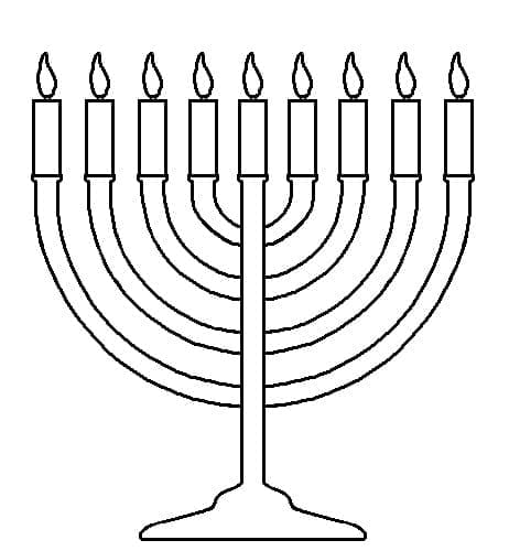 Chanukka (1) ausmalbilder