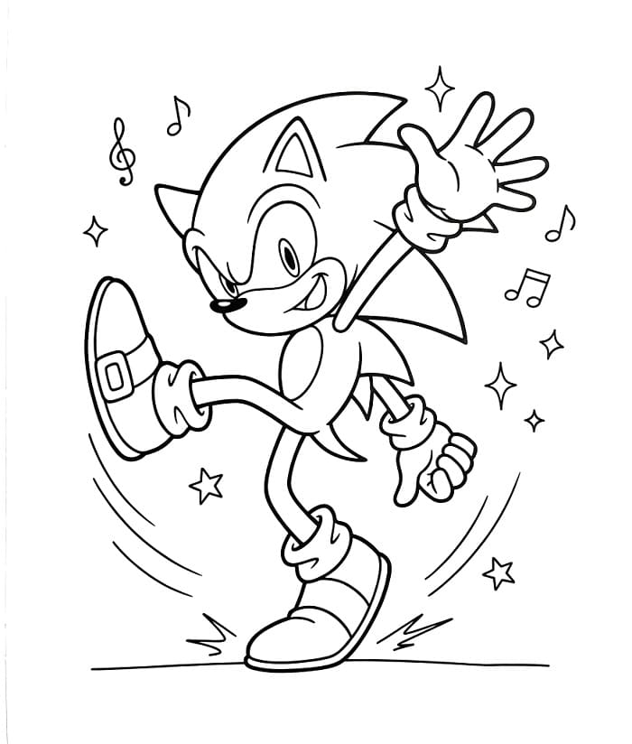 Charakter Sonic ausmalbilder