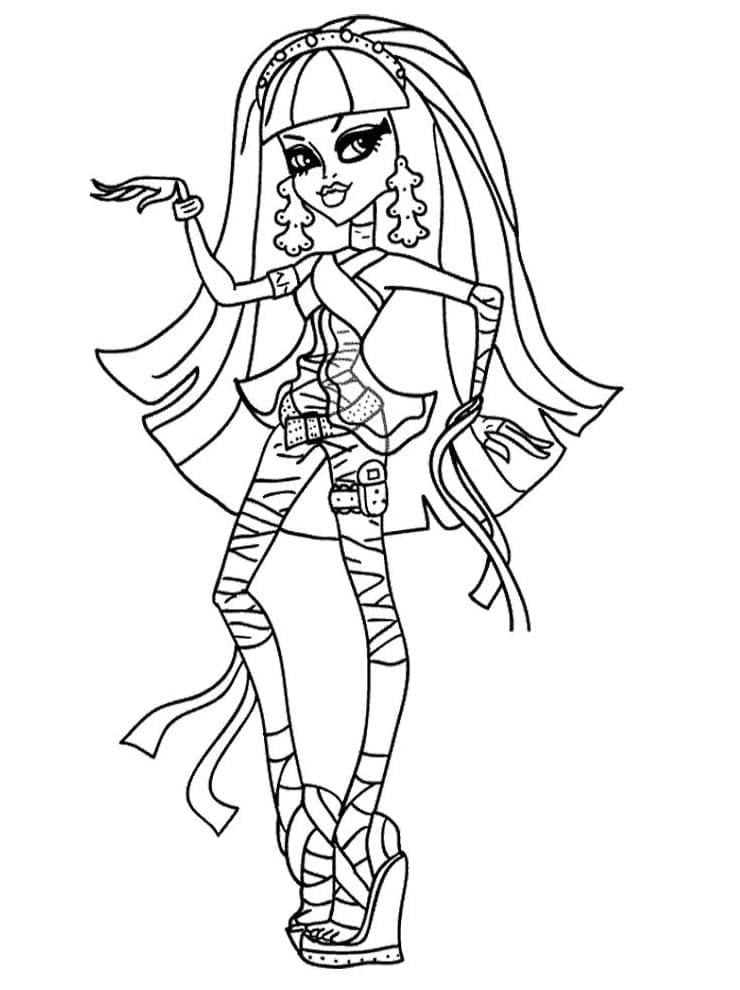 Cleo di Nile Monster High ausmalbilder