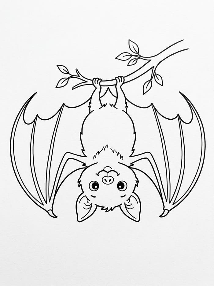 Coole Fledermaus ausmalbilder