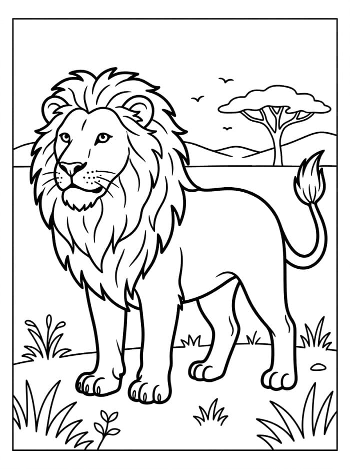 Löwen ausmalbilder