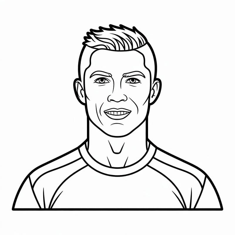 Cooler Cristiano Ronaldo ausmalbilder