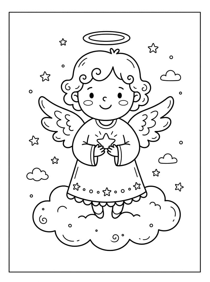 Engel ausmalbilder