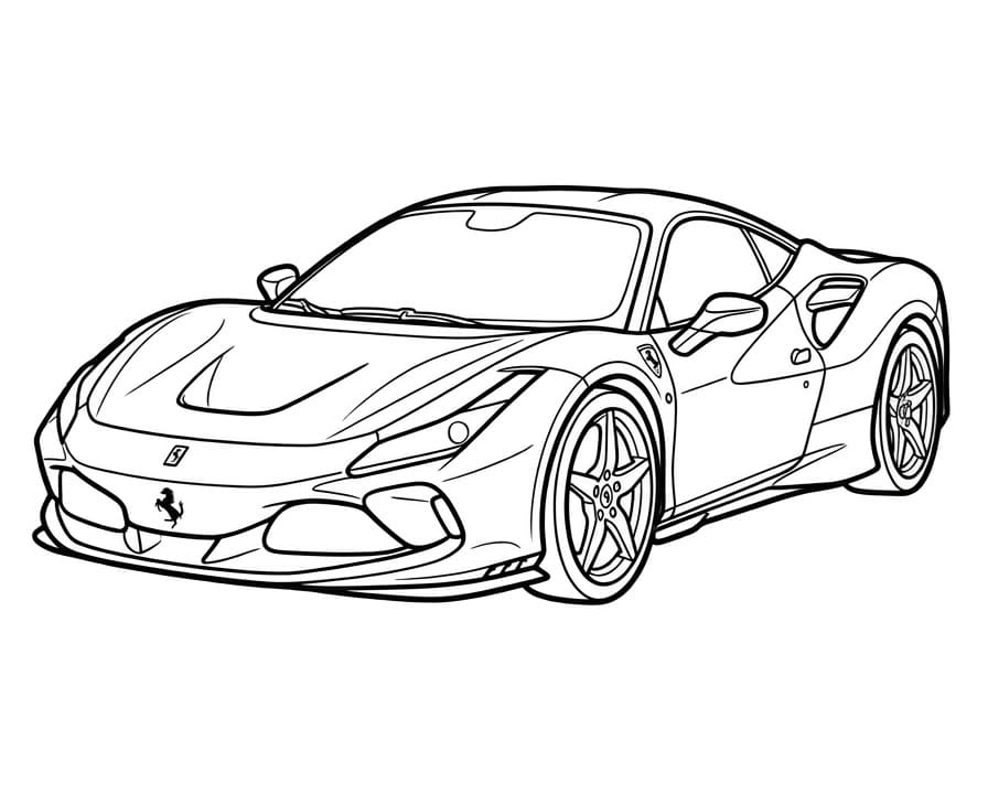 Cooler Ferrari ausmalbilder