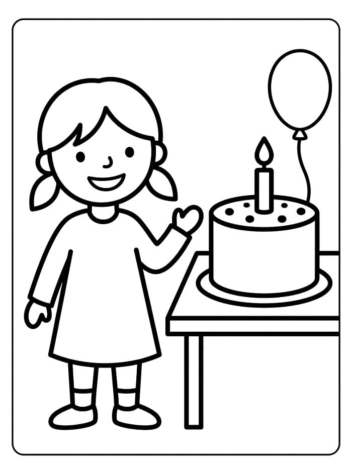 Cooler Geburtstag ausmalbilder