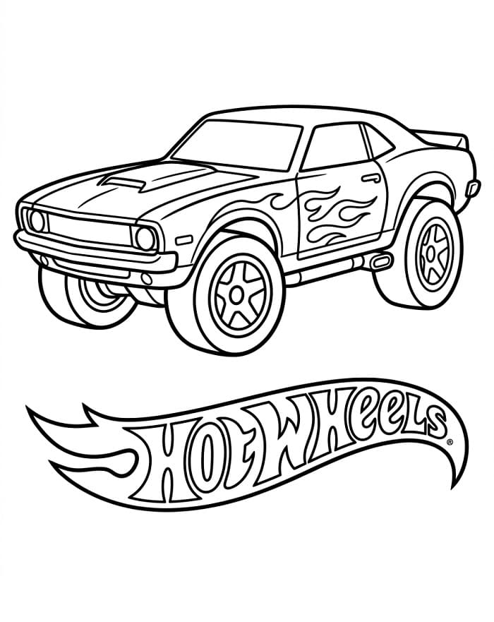 Hot Wheels ausmalbilder