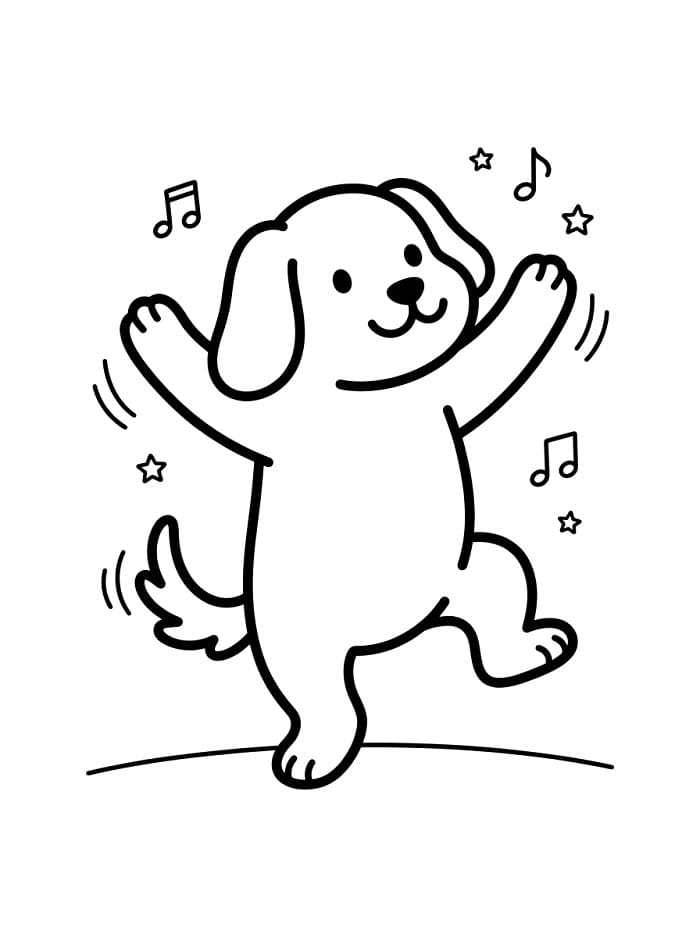 Cooler Hund ausmalbilder